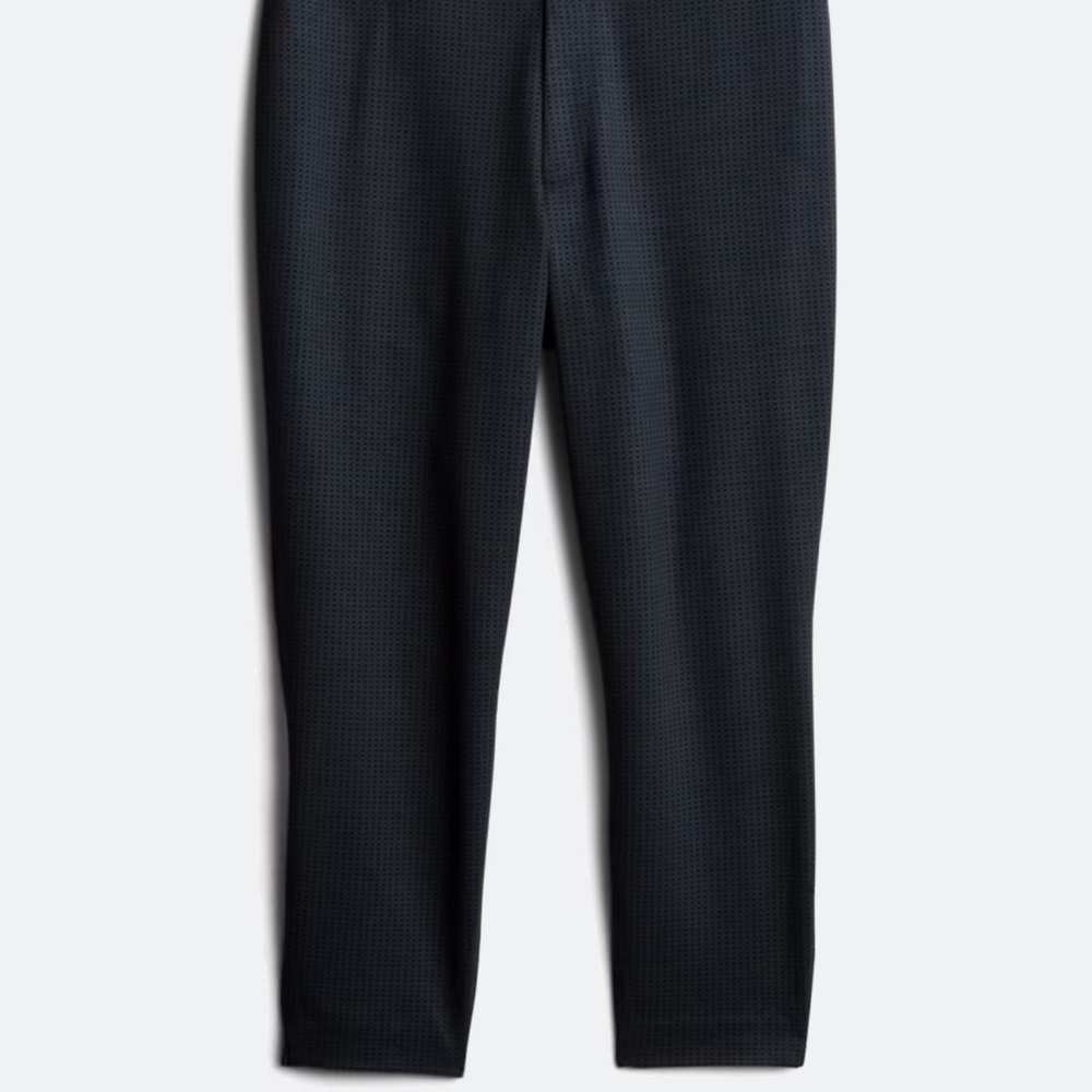 Chic Black And Blue Patterned Pants - image 1